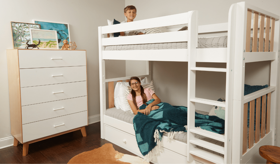 Trending now: Two Toned Kids Beds & Furniture in White and Natural