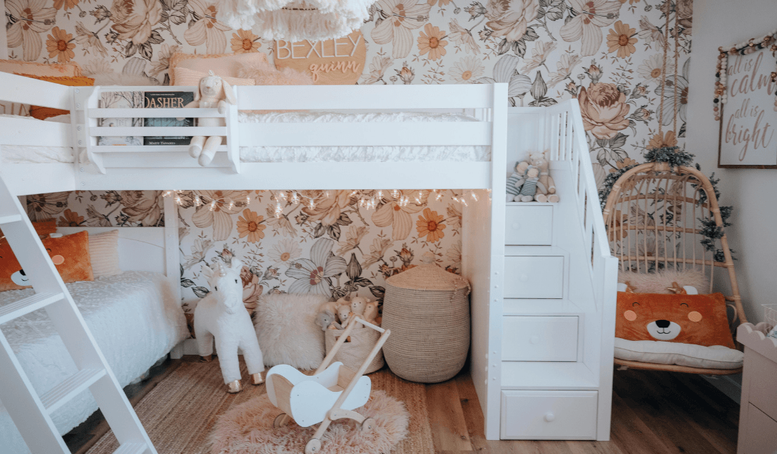 Climb Up Loft Beds Bunk Beds Easily with Stairs Maxtrix Kids