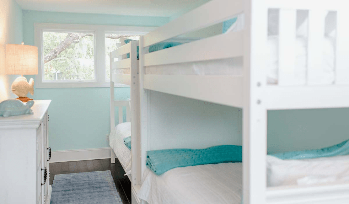 beach home quadruple bunk bed for four people
