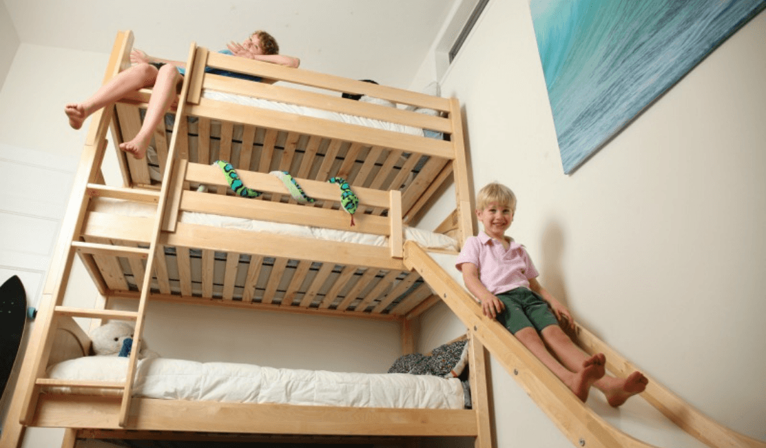 Bunk beds top for three kids