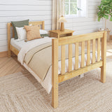 1040 XL NS : Kids Beds Twin XL Basic Bed - Medium, Slat, Natural