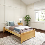 1075 XL N : Kids Beds Twin XL Platform Bed, Natural