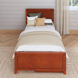 1160 UU CP : Kids Beds Twin Traditional Bed with Underbed Dresser, Panel, Chestnut