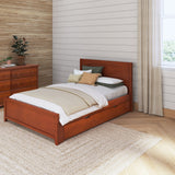 2160 XL TR CP : Kids Beds Full XL Traditional Bed with Trundle, Panel, Chestnut