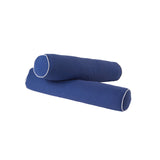 3730-022 : Accessories Bolster Covers (set of 2), Blue + White