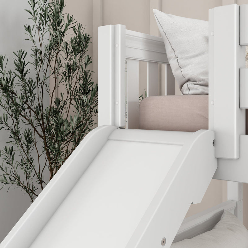 Classic Twin Bunk Bed with Slide