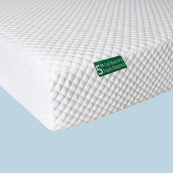 5-inch gel memory foam mattress with textured surface for optimal comfort and support.