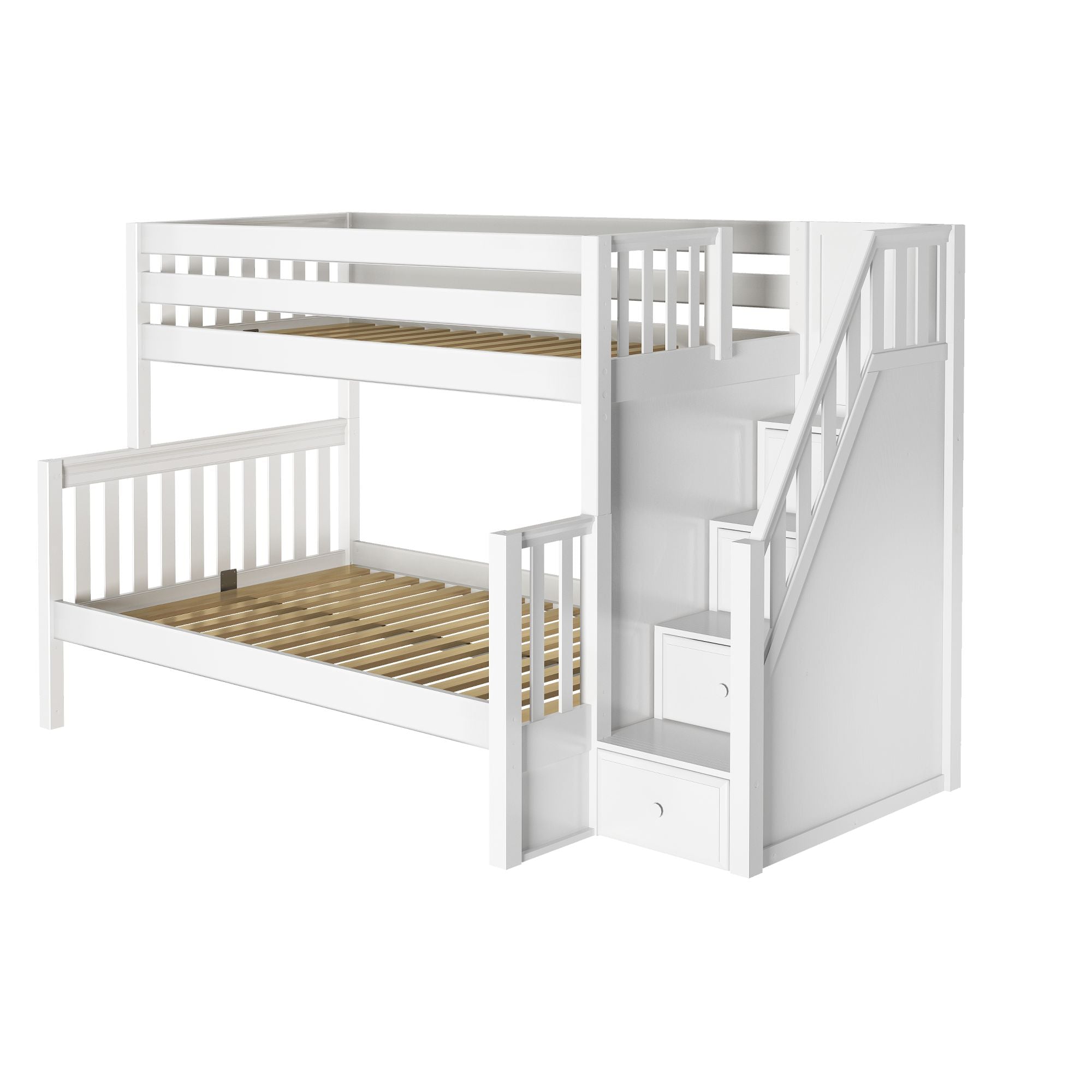 Twin XL over Full XL Medium Bunk Bed with Stairs – Maxtrix Kids Twin XL over Full XL Medium Bunk Bed with Stairs – Maxtrix Kids