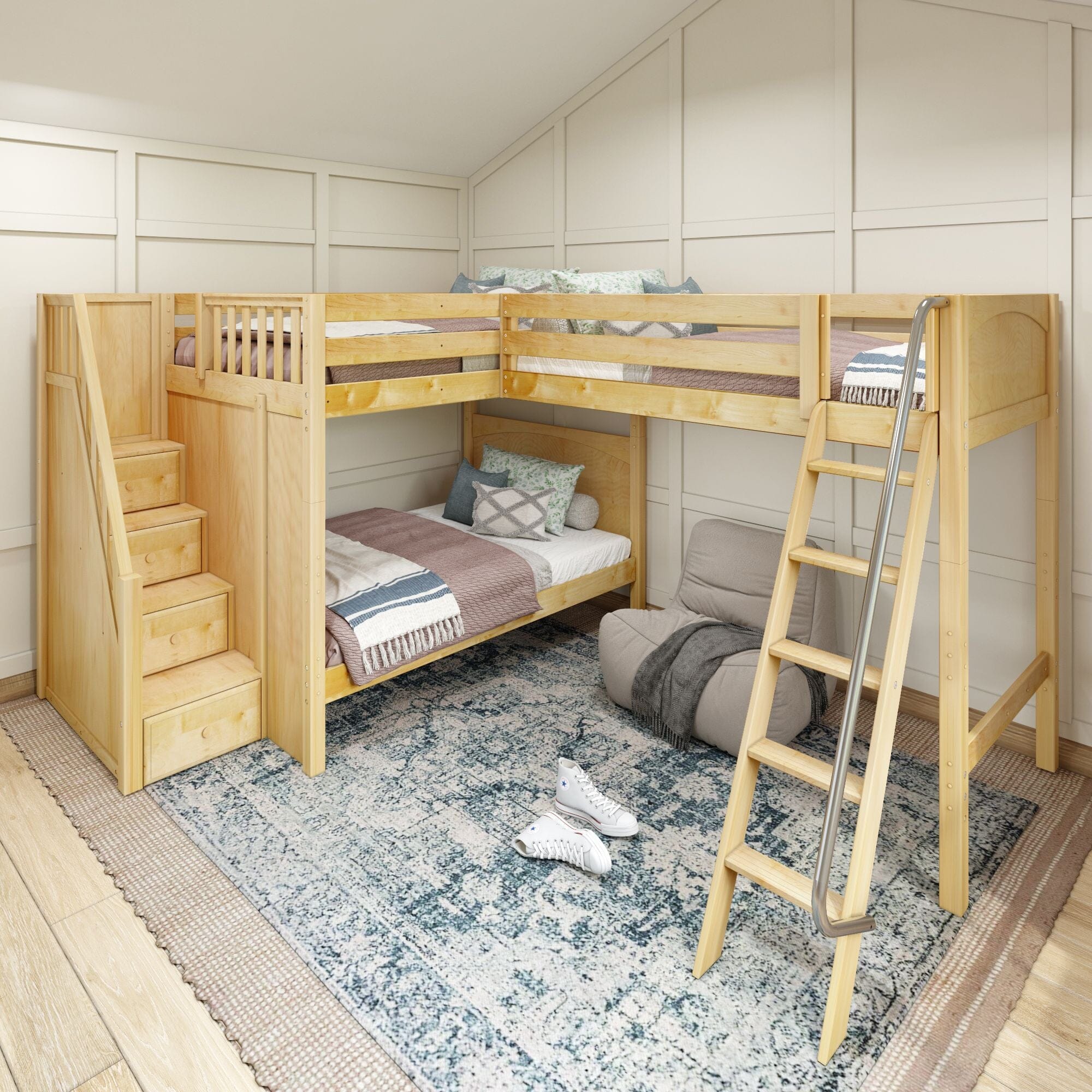 hillside loft bunk bed