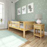 YEAH NS : Kids Beds Twin Toddler Bed, Slat, Natural