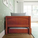 YEAH TR CP : Kids Beds Twin Toddler Bed with Trundle, Panel, Chestnut