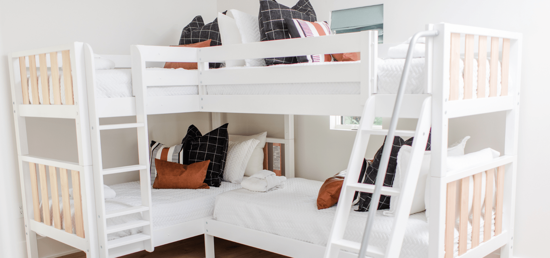 Combine Two or More Beds: Corner Lofts, Triple & Quad Bunks