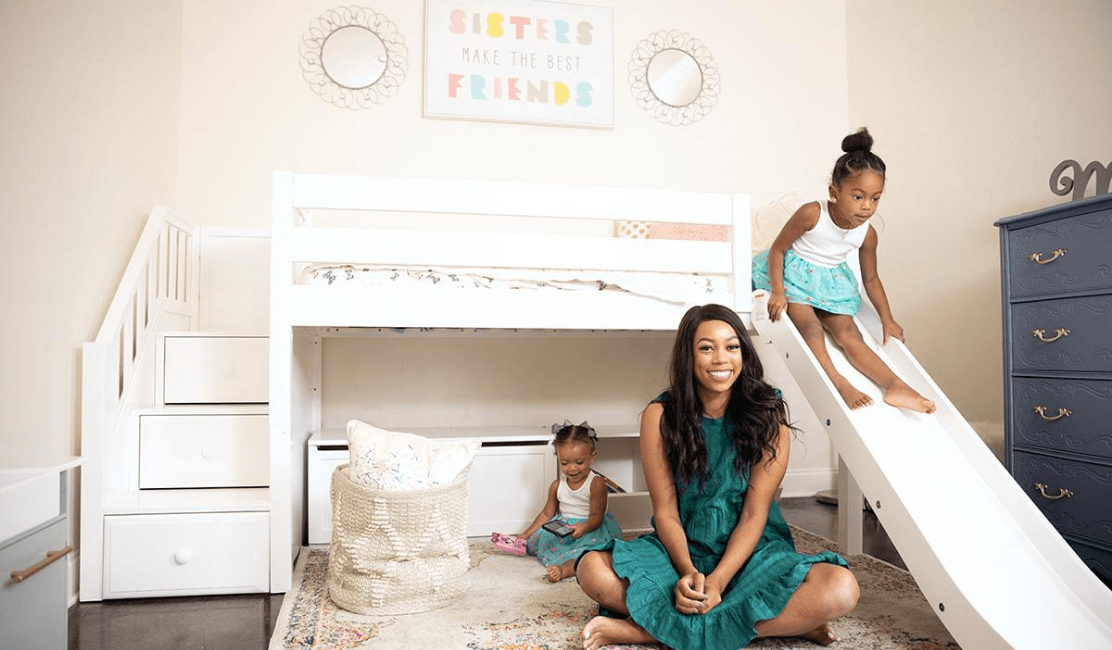 Brittney Reveals Toddler Room Starring Loft Bed with Slide and Stairs