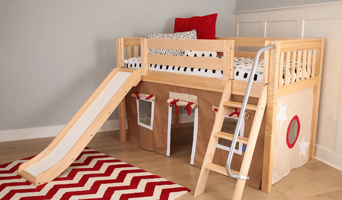 Versatile Low Lofts for Small Rooms and Growing Kids