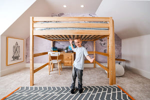 Loft Beds with Ladder on End