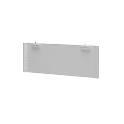 White rectangular wall panel with mounting brackets for indoor use.