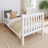 1060 XL WS : Kids Beds Twin XL Basic Bed - High, Slat, White