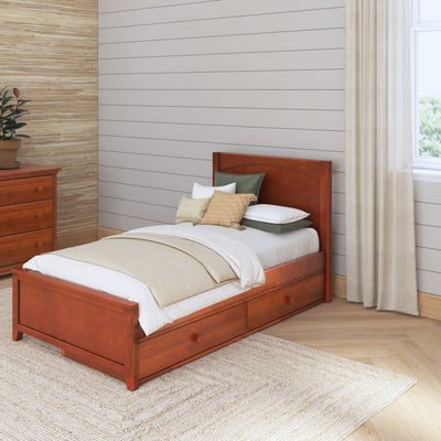 Twin Traditional Bed with Underbed Dresser