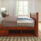 1180 CD CP : Kids Beds Twin Traditional Bed with Dresser and Cubby, Panel, Chestnut