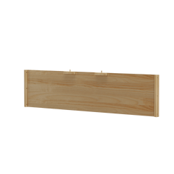 Wooden bed headboard panel in natural finish for bedroom furniture