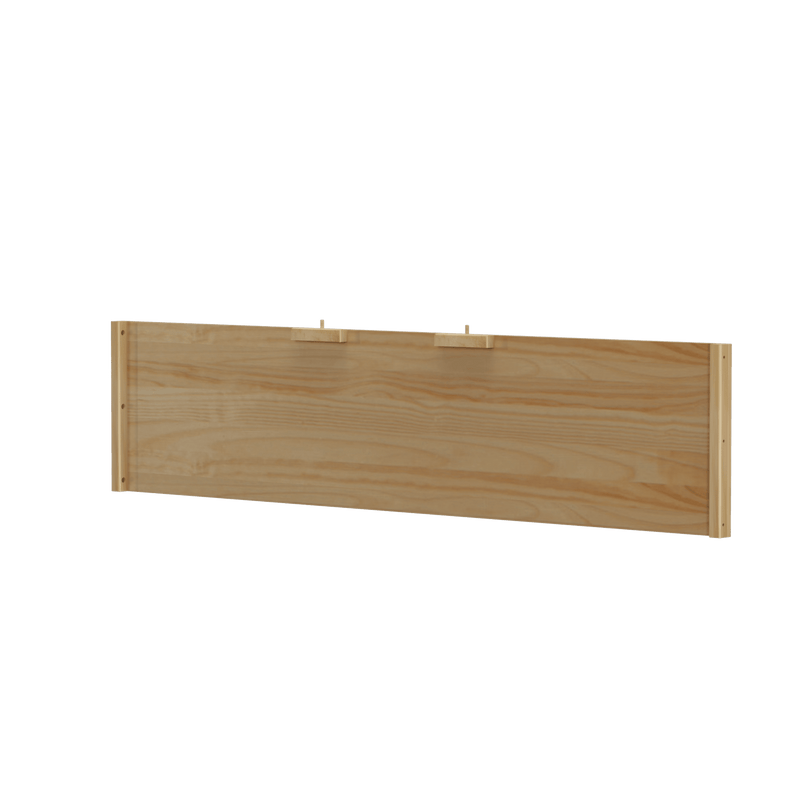 Wooden bed headboard panel in natural finish for bedroom furniture