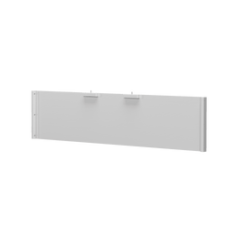 Wall-mounted storage rack in white for modern home organization and interior decor.