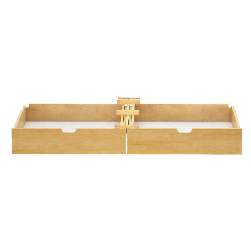 Wooden fretboard and bridge for musical instrument.