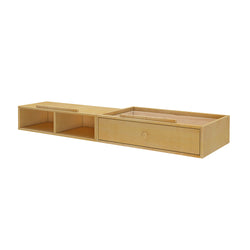 1636-001 : Underbed Storage Underbed Cubby & Drawer - Natural