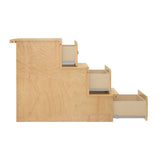 1730-001 : Component Staircase Frame with Drawers, Natural