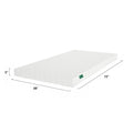 Single-size memory foam mattress with dimensions 72x38x5 inches, ideal for comfortable sleep.