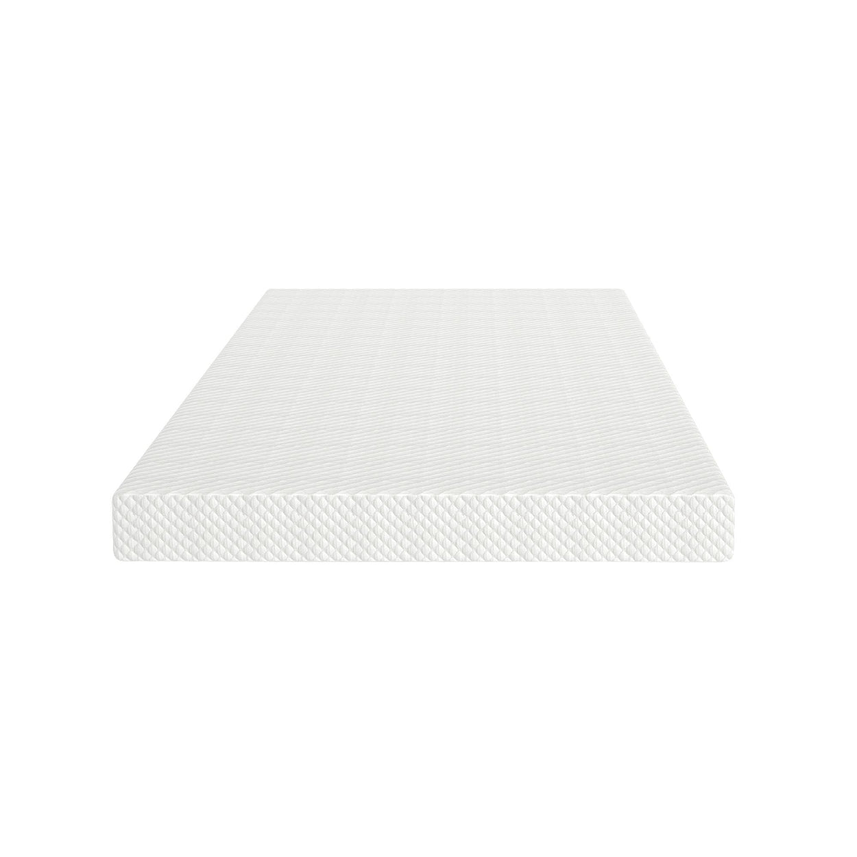 Minimalist white mattress design for optimal comfort and sleep support.