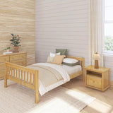 2000 XL NS : Kids Beds Full XL Basic Bed - Low, Slat, Natural