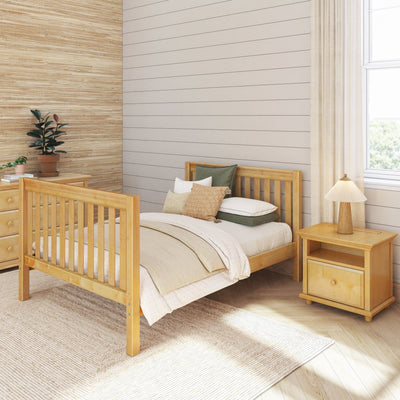 2060 NS : Kids Beds Full Basic Bed - High, Slat, Natural