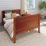 2060 XL CP : Kids Beds Full XL Basic Bed - High, Panel, Chestnut