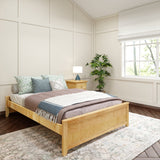 2075 XL N : Kids Beds Full XL Platform Bed, Panel, Natural