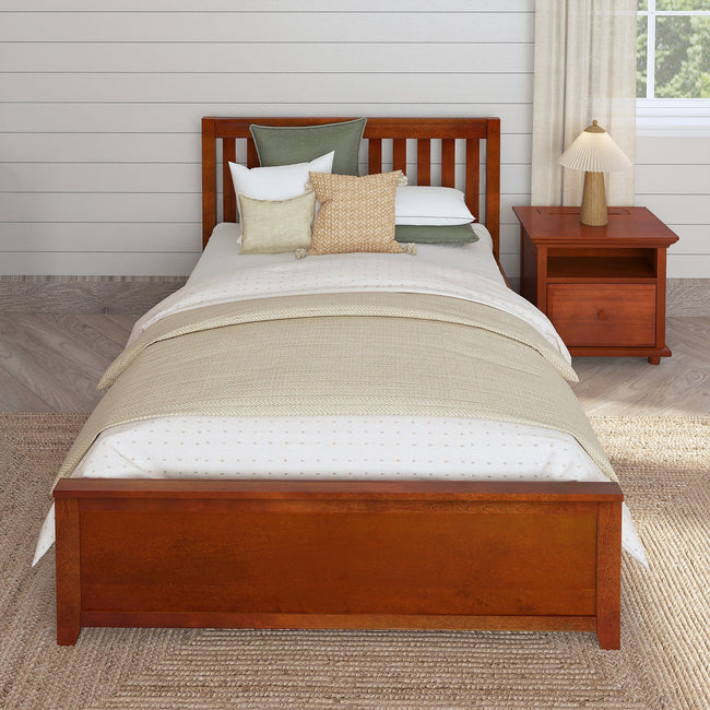 2160 XL CS : Kids Beds Full XL Traditional Bed, Slat, Chestnut