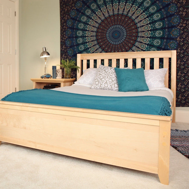 2160 XL NS : Kids Beds Full XL Traditional Bed, Slat, Natural