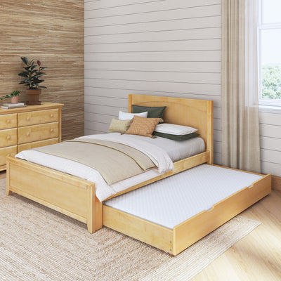 2160 XL TR NP : Kids Beds Full XL Traditional Bed with Trundle, Panel, Natural