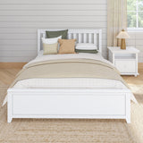 3160 XL WS : Kids Beds Queen Traditional Bed, Slat, White