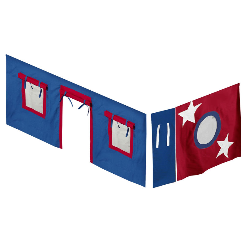 Full Low Loft/Bunk Underbed Curtain