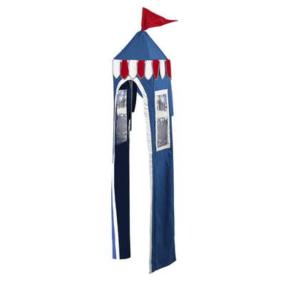 3525-044 : Accessories Fabric Tower, Blue + Grey + Red