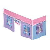 3630-027 : Accessories Twin Mid Loft Underbed Curtain, Purple + Light Blue