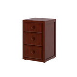 4135-003 : Furniture 3 Drawer Nightstand, Chestnut