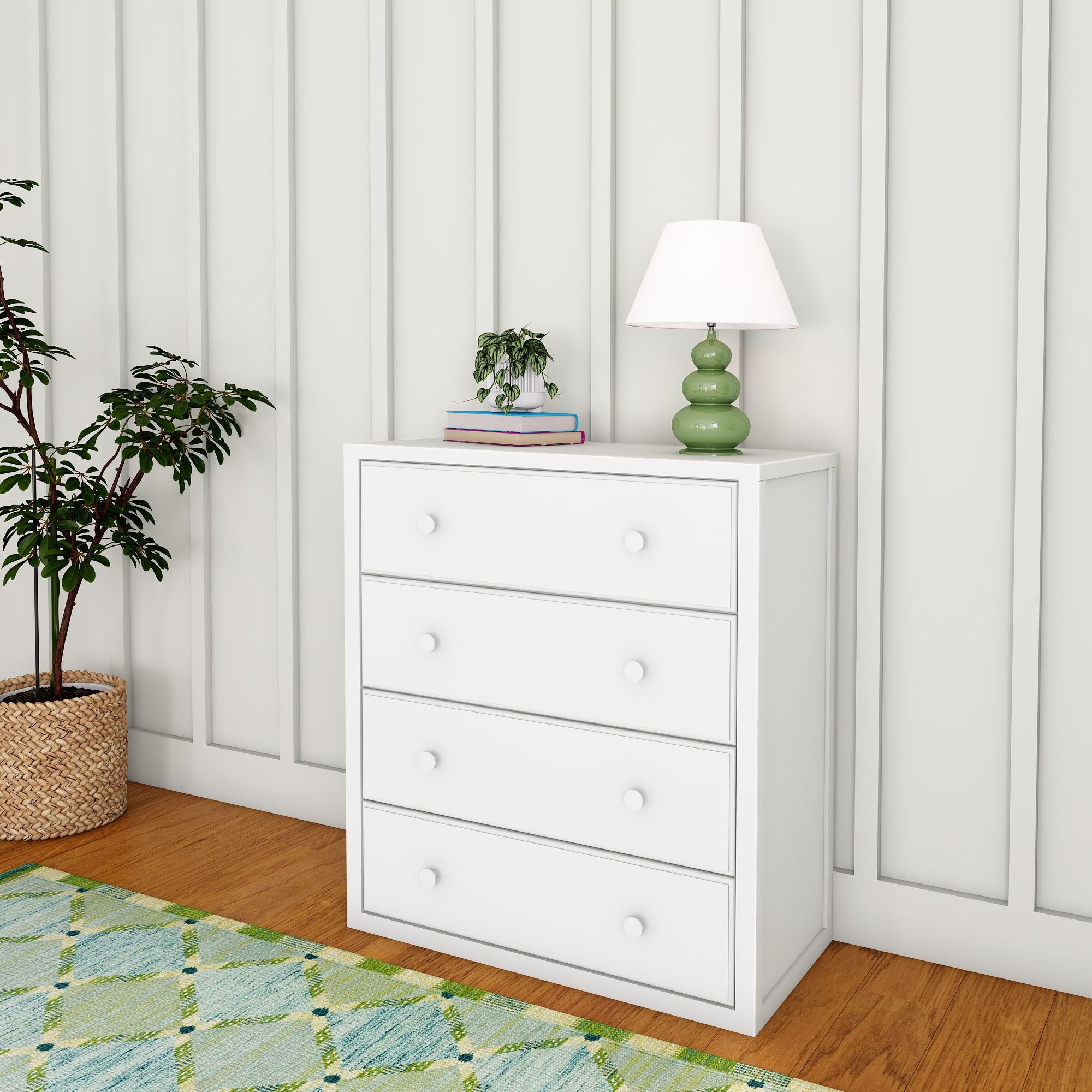 White chest of drawers 4 drawers hotsell