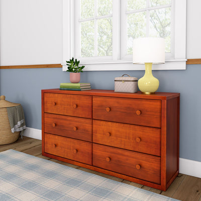 4560-003 : Dresser 6 Drawer Dresser, Chestnut