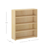 4640-001 : Bookcase Mid Bookcase, Natural- 37.5"