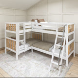 CRUX MWS : Multiple Bunk Beds Modern Twin Medium Corner Bunk Bed