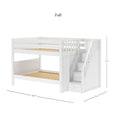 Classic Full Bunk Bed with Stairs