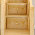 Low Loft Bed with Slide and Stairs