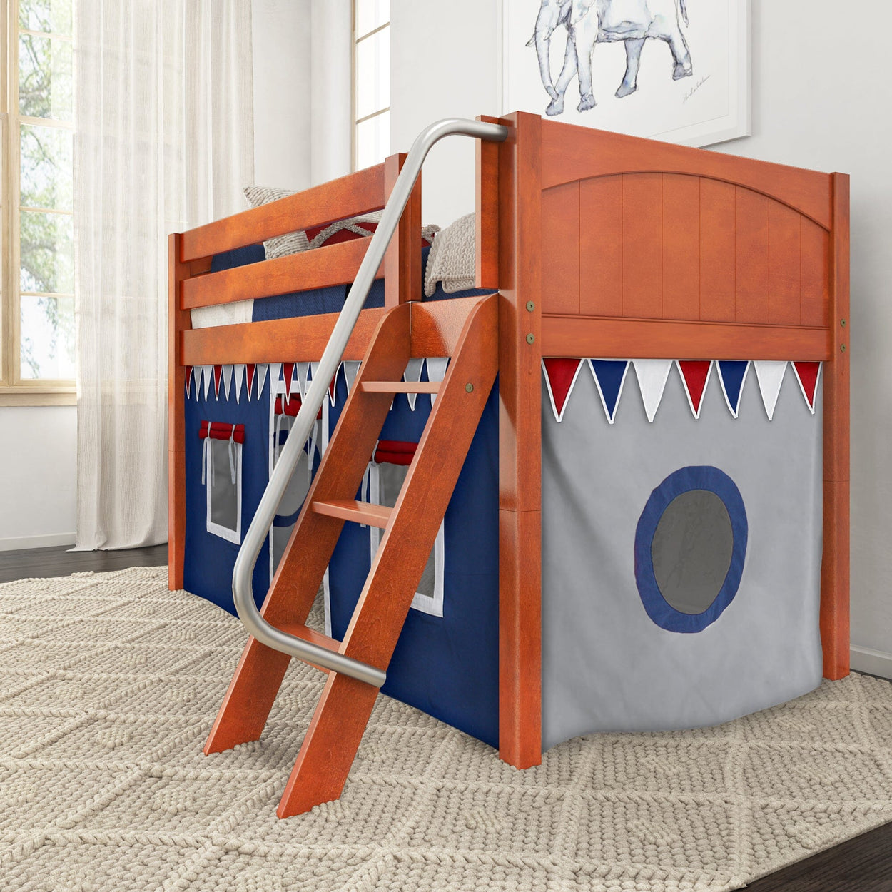 tent loft bed Twin Fort Loft Bed – Maxtrix Kids